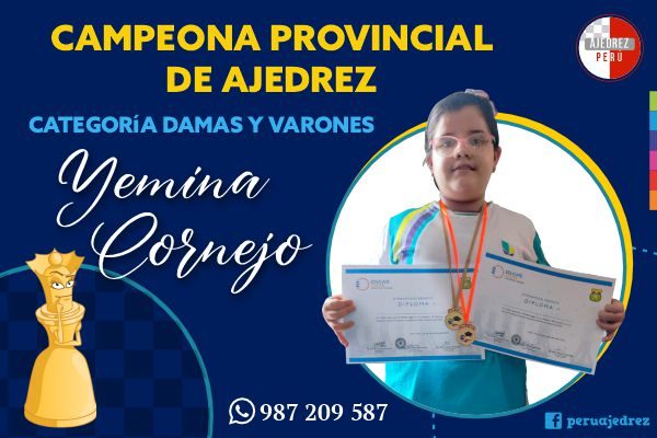 Campeona Provicncial de Ajedrez Campeona Provicncial de Ajedrez